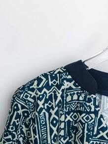 SHEIN LUNE 女式复古 3/4 袖长衬衫，夏季和秋季