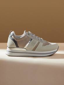 CUCCOO EASI Nuove Sneaker Casuali Leggere, Morbide E Antiscivolo Per Donne Autunno - Grigio - Visualizzare 2