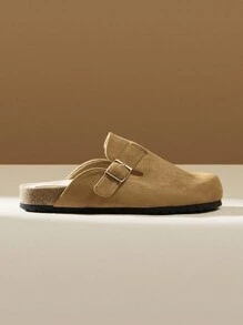 Solecia 女士纯色简约平底凉鞋 适合日常穿着 秋季女鞋 运动鞋 - 棕色 - 查看 5