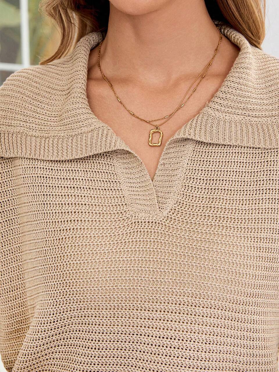 Women's Solid Color Casual Turtleneck Long Sleeve Sweater For Fall/Winter