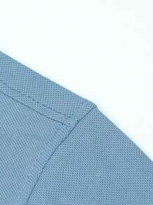 Manfinity Homme Men Contrast Trim Polo Shirt - Blue - View 7