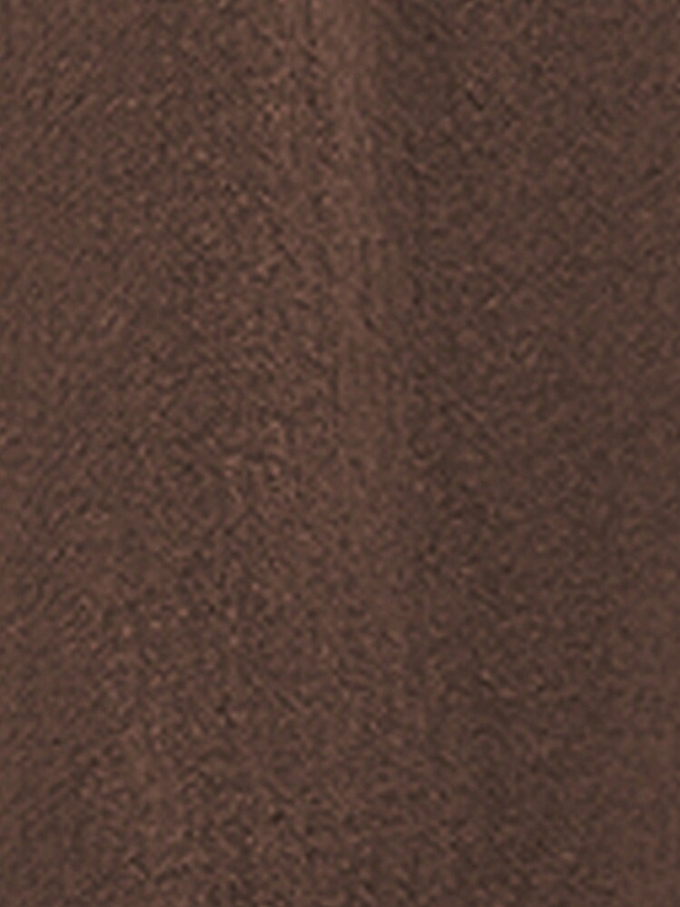 EMERY ROSE 女士圆领露背褶皱纯色简约休闲日常无袖优雅大方连衣裙长款女装 - 棕色 - 查看 8