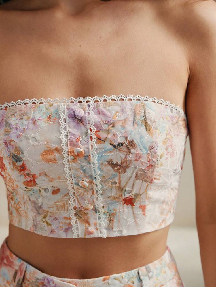 Röhren Blumen Patchwork Minimalistische Urlaubs Bluse