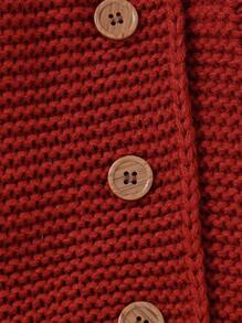 SHEIN Vintaside Kids 男婴简约休闲纯色连帽连体衣