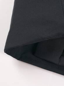 Manfinity Homme Men's Hooded Solid Color Drawstring Casual Padded Coat, Winter - Grey - View 6