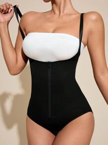 Easithlete Women Color Block Sports Bodysuit