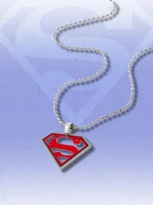 SUPERMAN X ROMWE 1 件不锈钢超级英雄“S”标志吊坠项链 - 彩色 - 查看 1