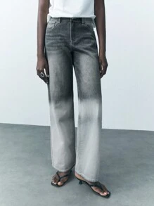 Maija Jeans en denim lavé à jambe droite décontractée et décontractée pour femmes - Multicolore - Voir 5