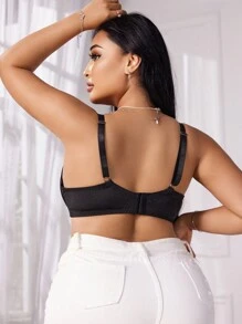 Conjunto de 3 piezas: Bralette y sujetadores inalámbricos de encaje y minimalistas, talla grande
