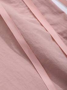 DAZY 女式纯色系带宽松休闲裤 - 粉色 - 查看 8