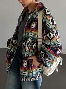 DAZY 女士翻领宽松常规夹克，秋季女装外套