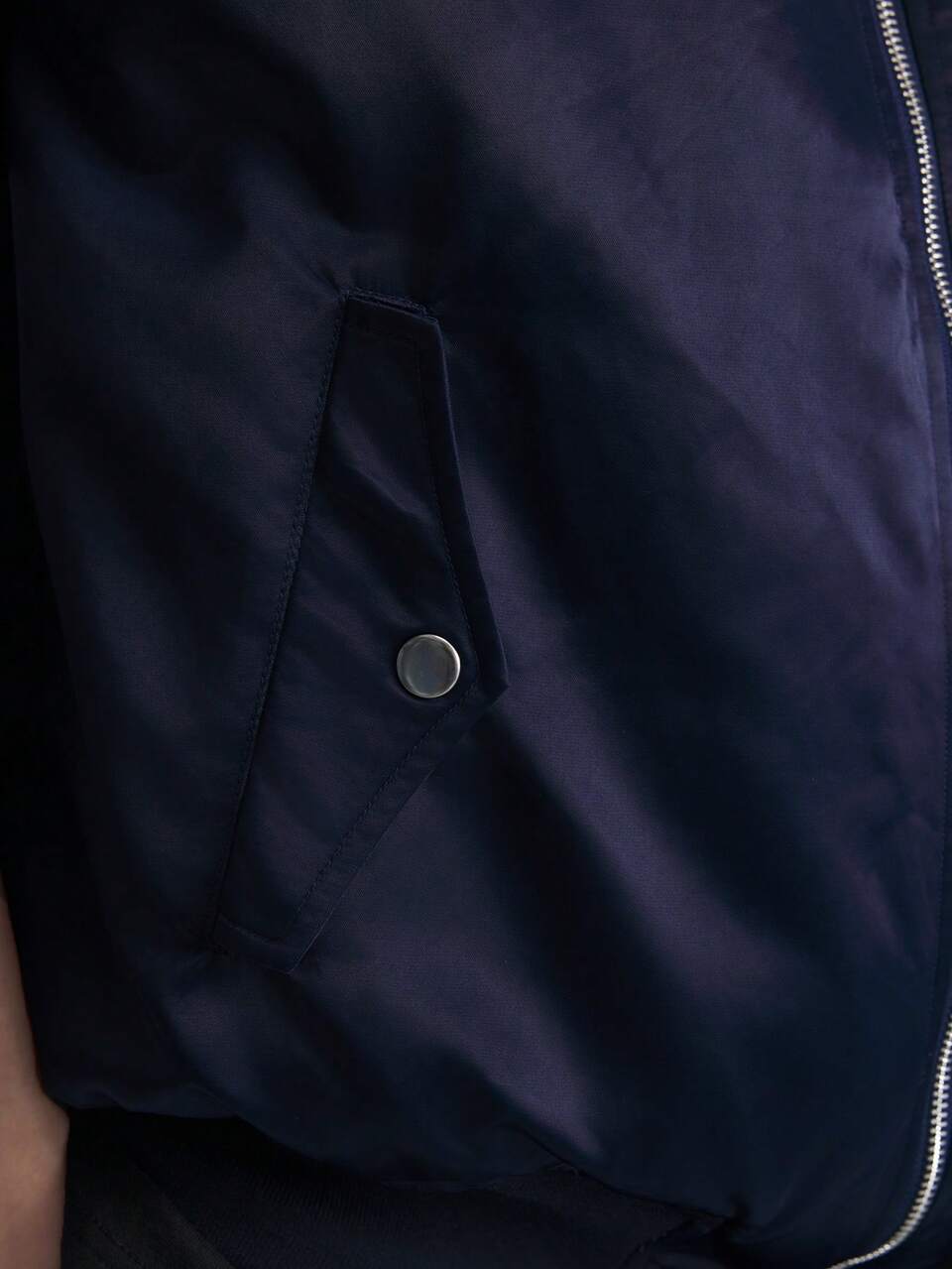 Dark Blue Sleeveless Large-Shaped Casual Women's Winter Clothing Fashionable And Warm