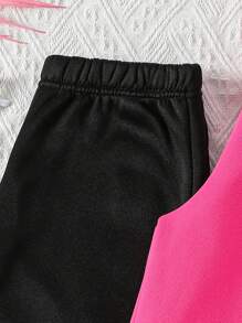 SHEIN Tween Girl 3 件套纯色羊毛运动裤 - 彩色 - 查看 6