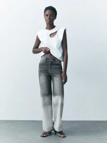 Maija Jeans en denim lavé à jambe droite décontractée et décontractée pour femmes - Multicolore - Voir 3
