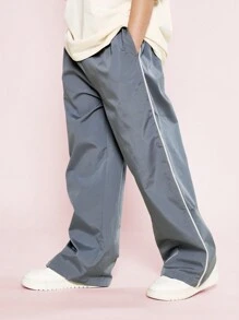 SUMWON Bộ 2 món áo thun tay lỡ dáng rộng vừa vặn cho bé gái tuổi mới lớn có in hình Los Angeles và quần thể thao rộng thùng thình - Nhiều màu - Xem 4