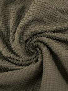 SHEIN LUNE 女式绿色休闲连体裤，秋冬款 - 軍綠色 - 查看 4