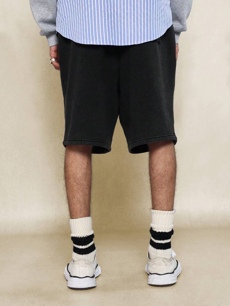 Drop Crotch Front Seam Jort