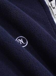 DAZY 女士立领半开宽松羊毛衫