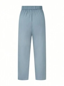 Calvaya Plus Size Solid Color Minimalist Everyday Waist Belt For Pants - Blue - View 6