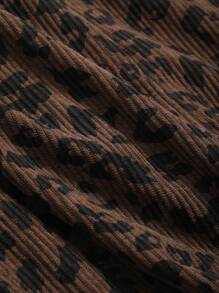DAZY Women's Leopard Print Mini Bodycon Skirt,Pencil Skirt,Fall Clothes - Brown - View 9