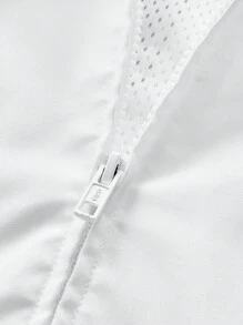 Manfinity VCAY Áo nỉ in chữ tương phản dạng lưới dáng rộng cho nam phong cách đường phố, phù hợp cho mùa thu/đông - Nhiều màu - Xem 12