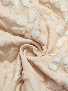 Flirla Plus Size Women Floral Print Gigot Sleeve Blazer Graduation,Back To School,Teacher Outfits For Women - Apricot - View 8