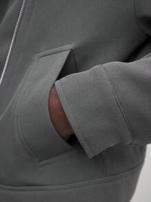 BizChic 女士休闲灰领飞行夹克秋季服装秋季女装 - 灰色 - 查看 4