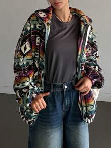 DAZY 女士翻领宽松常规夹克，秋季女装外套