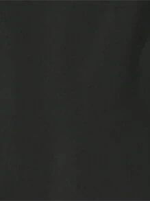 Calvaya Camisa minimalista de manga larga con botones y unicolor negro sobredimensionada, Blusas de manga larga - Negro - Ver 5
