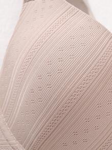 3 件套休闲柔软舒适宽肩带支撑透气无钢圈日常百搭文胸套装 - 彩色 - 查看 5