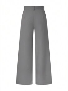 Chiquease Women's Solid Color Casual Daily Pants