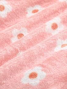 Cozy Pixies 女婴碎花连帽系带前开式睡衣长袍，冬季衣服 - 彩色 - 查看 6