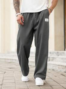 Manfinity Homme Pantalon décontracté à lacets pour hommes grande taille