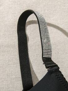 2件套女士钢圈文胸，猎豹印花上衣