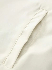 Manfinity EMRG Men's Casual Letter Print Rave Long Sleeve Jacket, Spring And Autumn Going Out Color Block Lightweight Jacket, For Friends, Husband, Boyfriend Gifts, For Fall