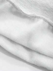 Dazy Kids 2件套女童字母针织抓绒印花卫衣套装，秋冬款 - 灰色 - 查看 8