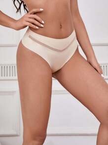 Wedaily 3pcs/Pack Seamless Thong Panties For Women - Multicolor - View 4