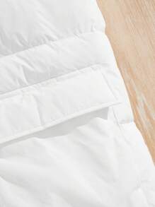 GENTILAND Áo vest không tay đệm dệt ôm vừa vặn cho nam, phù hợp cho mùa thu/đông - trắng - Xem 3