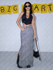 SHEIN Unity Váy Maxi thường ngày xẻ tà họa tiết da báo cho nữ - Nhiều màu - Xem 5