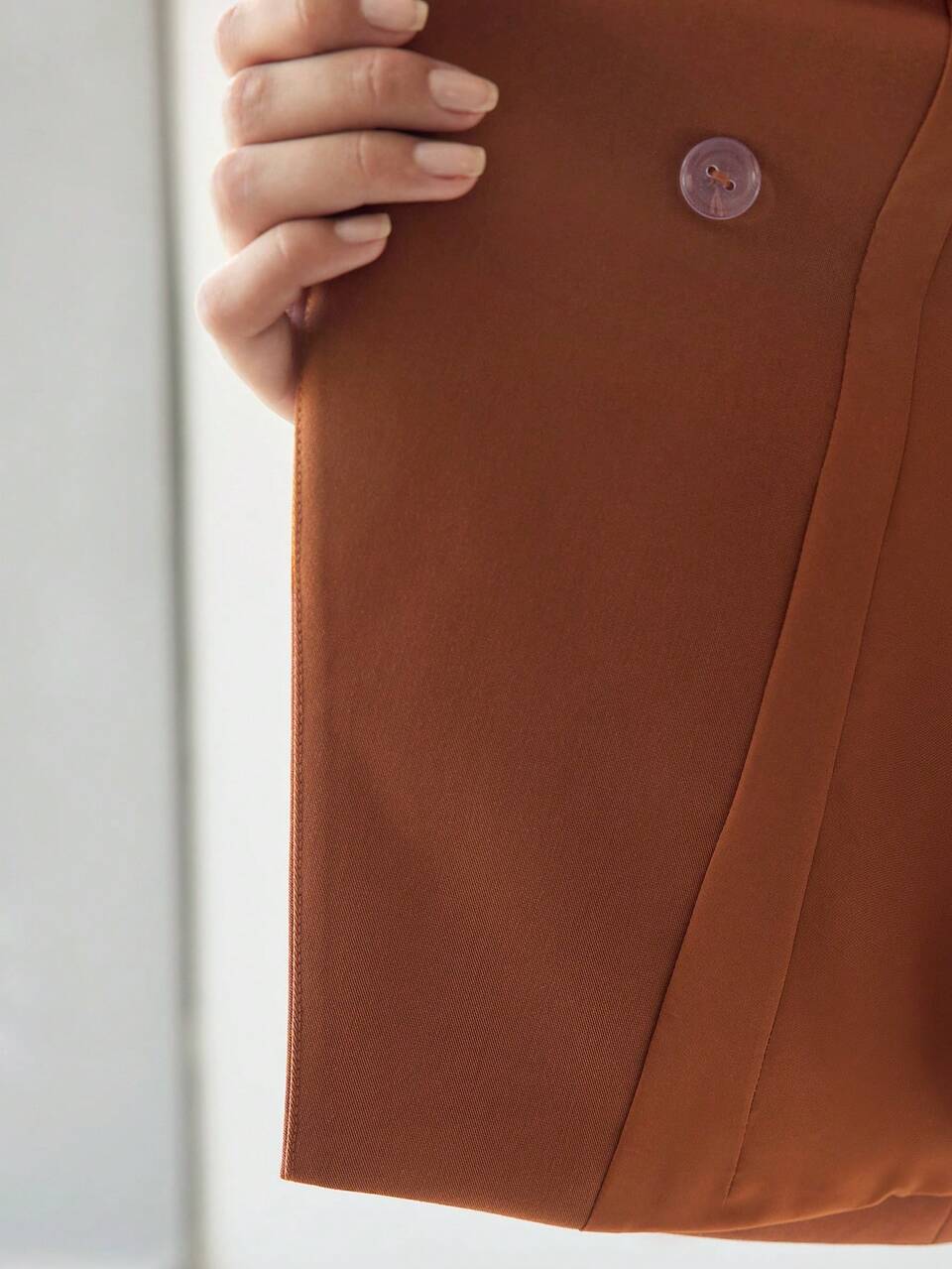 SOLID FLAP DETAIL BUCKLE BELTED MIDI DRESS