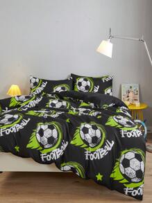 3 pezzi Set copripiumino con stampa di camion nero e rosso, traspirante e super morbido, adatto per tutte le stagioni (1 copripiumino + 2 federe, senza imbottitura), camera da letto/camera degli ospiti, disponibile in misure oversize/queen/matrimoniale/singolo - nero - Visualizzare 5