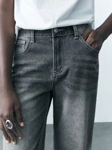 Maija Jeans en denim lavé à jambe droite décontractée et décontractée pour femmes - Multicolore - Voir 4