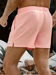 Surfspeed Men's Drawstring Simple Casual Beachwear Swim Trunks - Multicolor - View 3