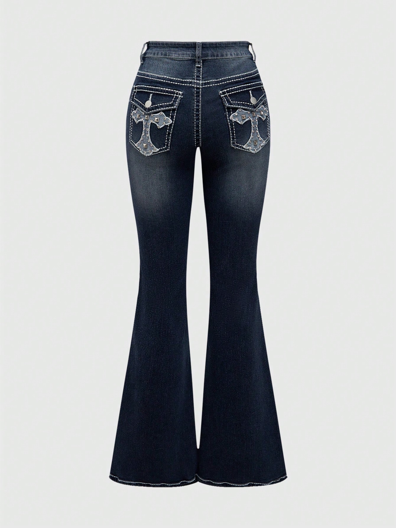 DARKFOG★Vintage washed rhinestone design jeans DF61 DENIMGUYS Custom Men's Vintage Washed Full Rhinestone