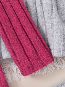 SHEIN Genkimix Kids Young Girl 3pcs Set Solid Color Tee & Pants Casual Suit, Autumn/Winter