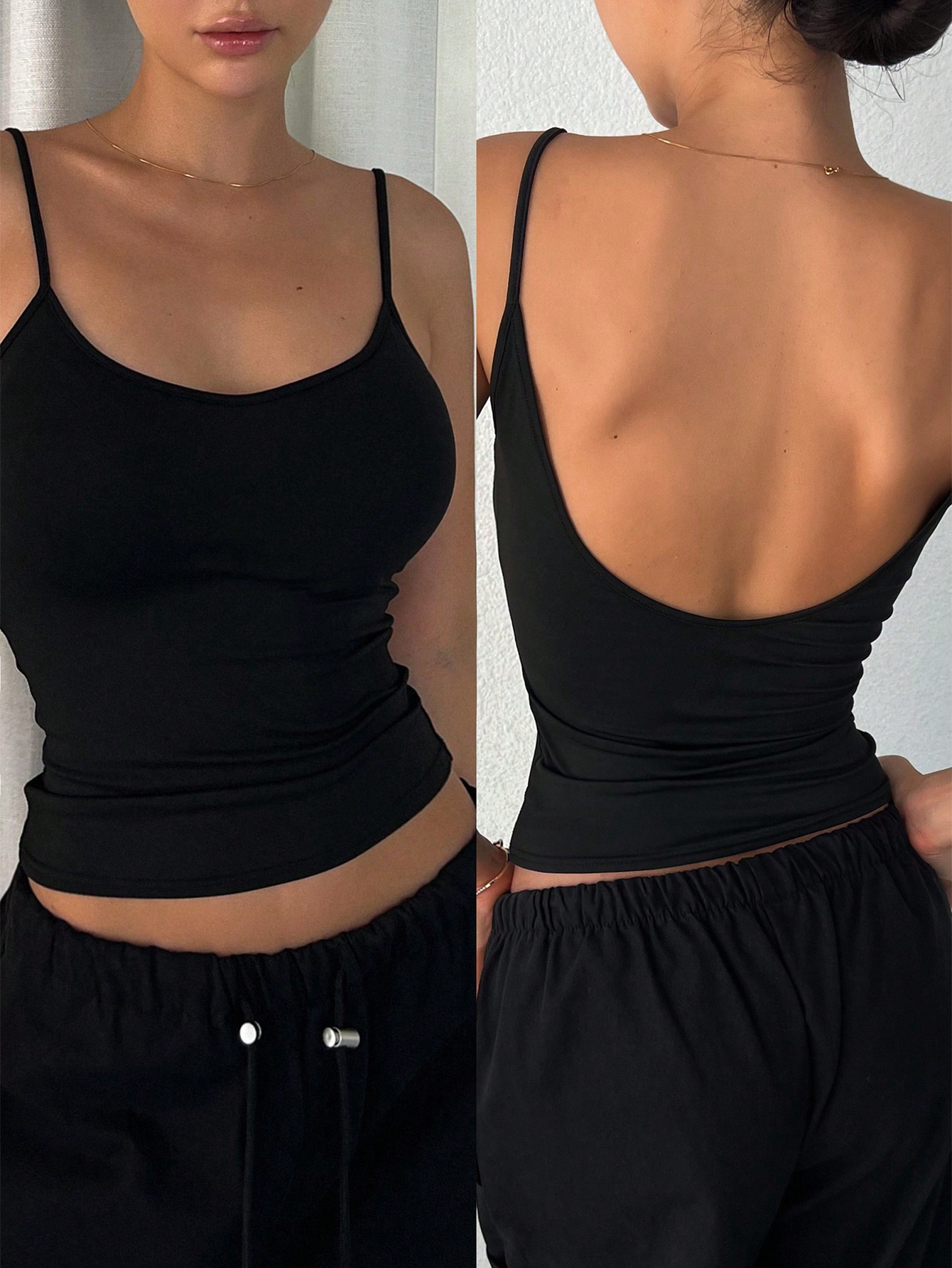 Backless camisole