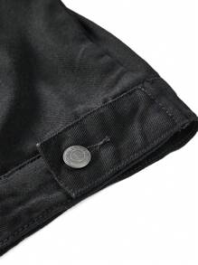 NEON BLANC Men's Casual Loose Fit Washed Denim Jacket, Suitable For Autumn