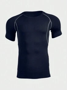 GymBeat 3件/套男友风男士春秋健身压缩速干透气短袖圆领运动T恤健身服男友风男士基础款T恤 - 彩色 - 查看 5