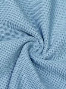 Manfinity Homme Men Contrast Trim Polo Shirt - Blue - View 4