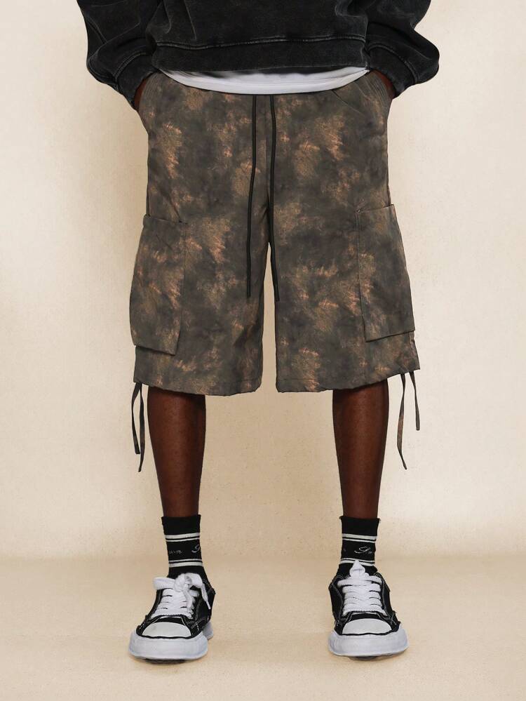 Short Denim com Estampa All Over